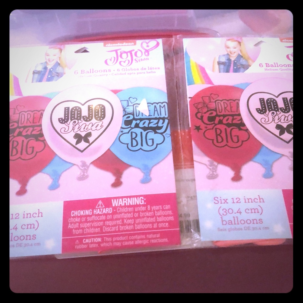 JOJO Siwa Latex Balloons 6 pk